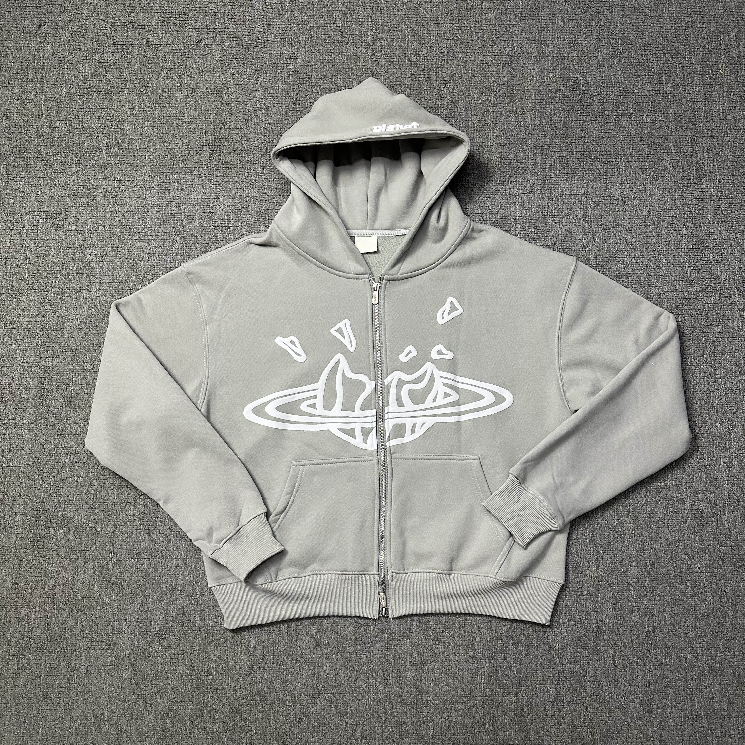 Broken Men Planett Hoodies Cotton Hoody Sweatshirt Women Designer Tracksuit Zip Up Hoodie Baggy Straight Sweatpants Streetwear Plante Foam Puff Graphic Hoodie