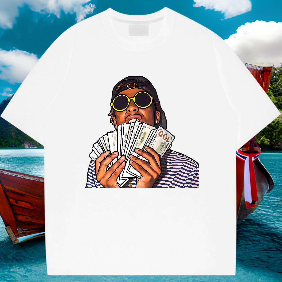 Cool Design T Shirts Men 230g Cotton exciting Outdoor Custom Printing O-Neck Short Sleeve Men Clothes T-Shirt 2024 Tees Shirts
