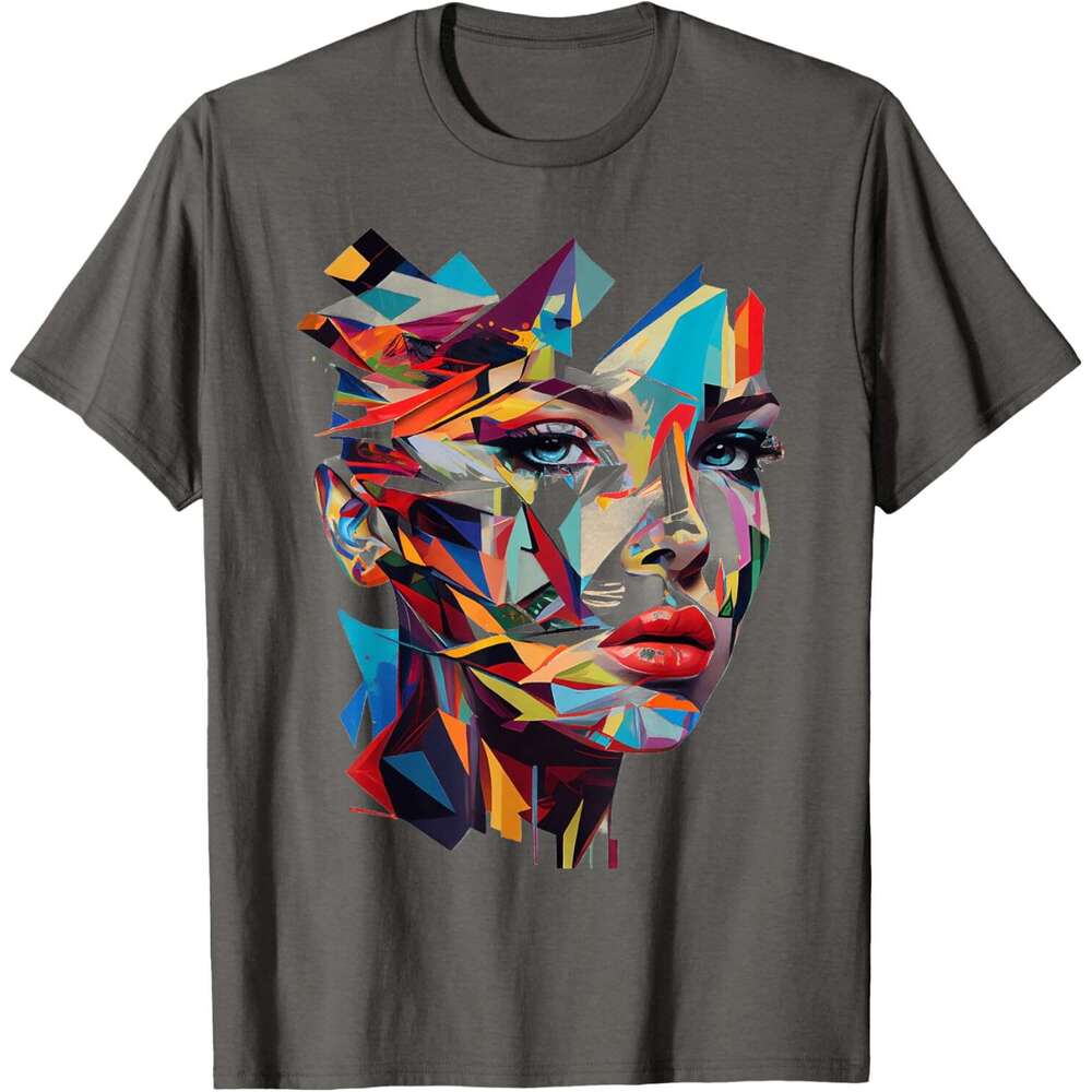 T shirt for Mens Abstract Colorful Woman Art Face Graphic Tees for Men Women T-Shirt Shirts Tshirt Casual Tops Clothes Short sleeve