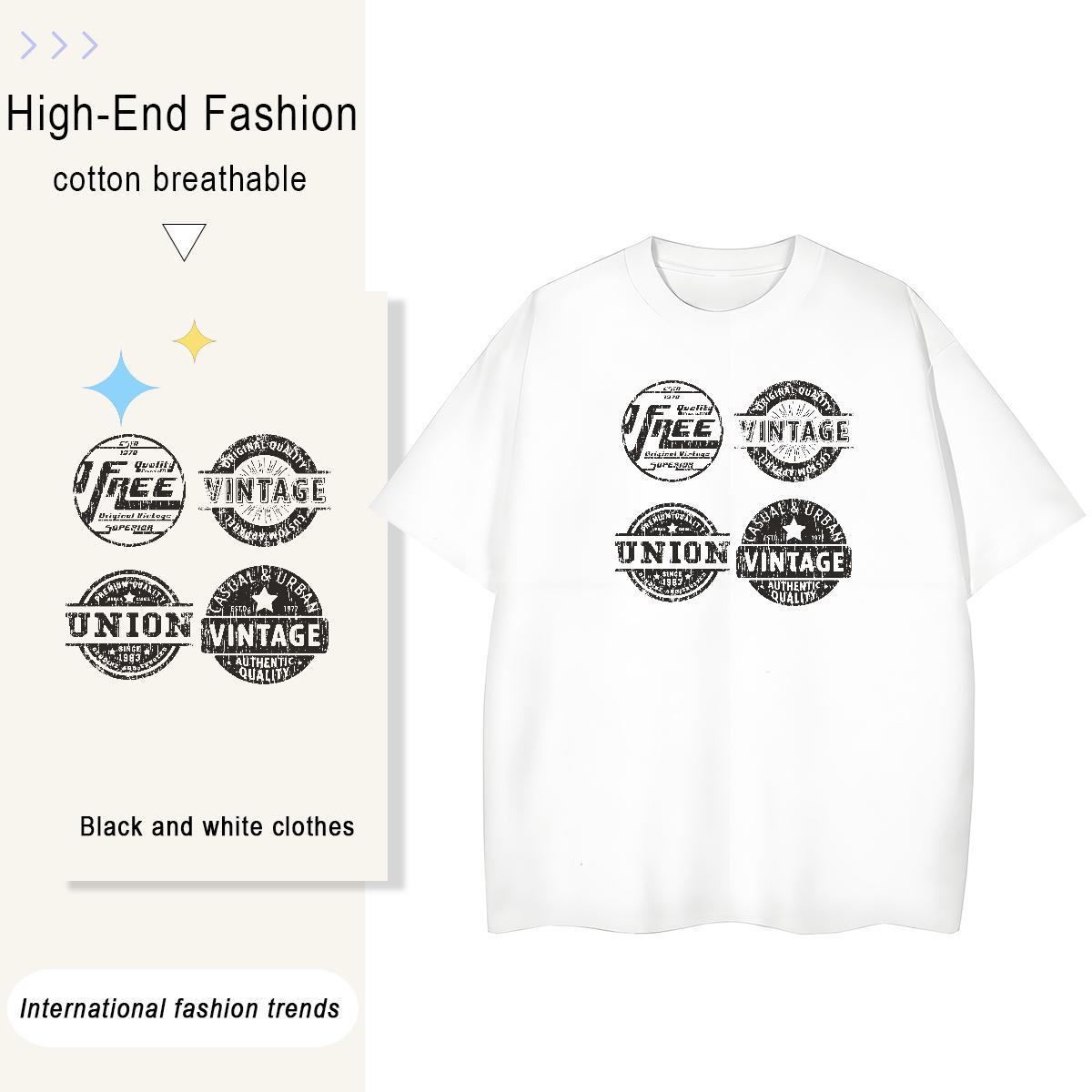 Designer Unisex Tshirts 100% Cotton 230g letter Hip Hop Woman T Shirts Comfortable Cartoon Print Top Shirts