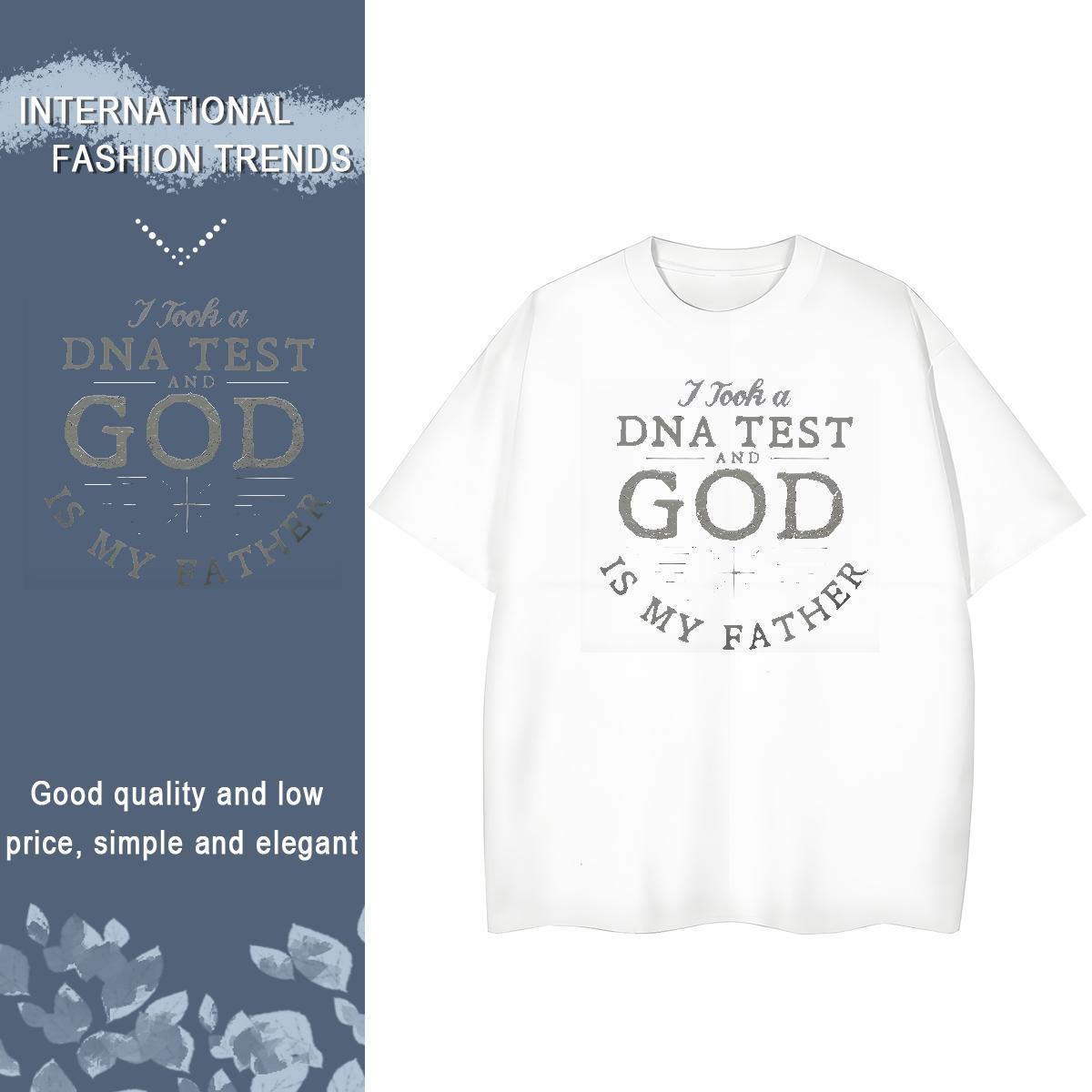 Cool T shirt 100% Cotton 230g letter Hip Hop Street DIY Breathable Crew Neck Men Tees Fashion Designer Wear