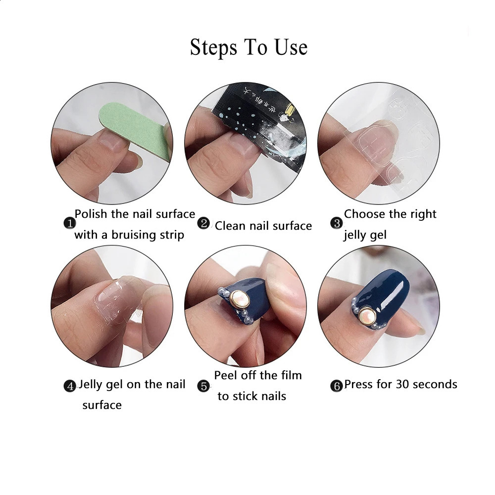Handmade Nails Set Press on Long fake Nails with Glue Chinese Hand Paint Design Acrylic Full Cover Nail Tips for Girls 240815