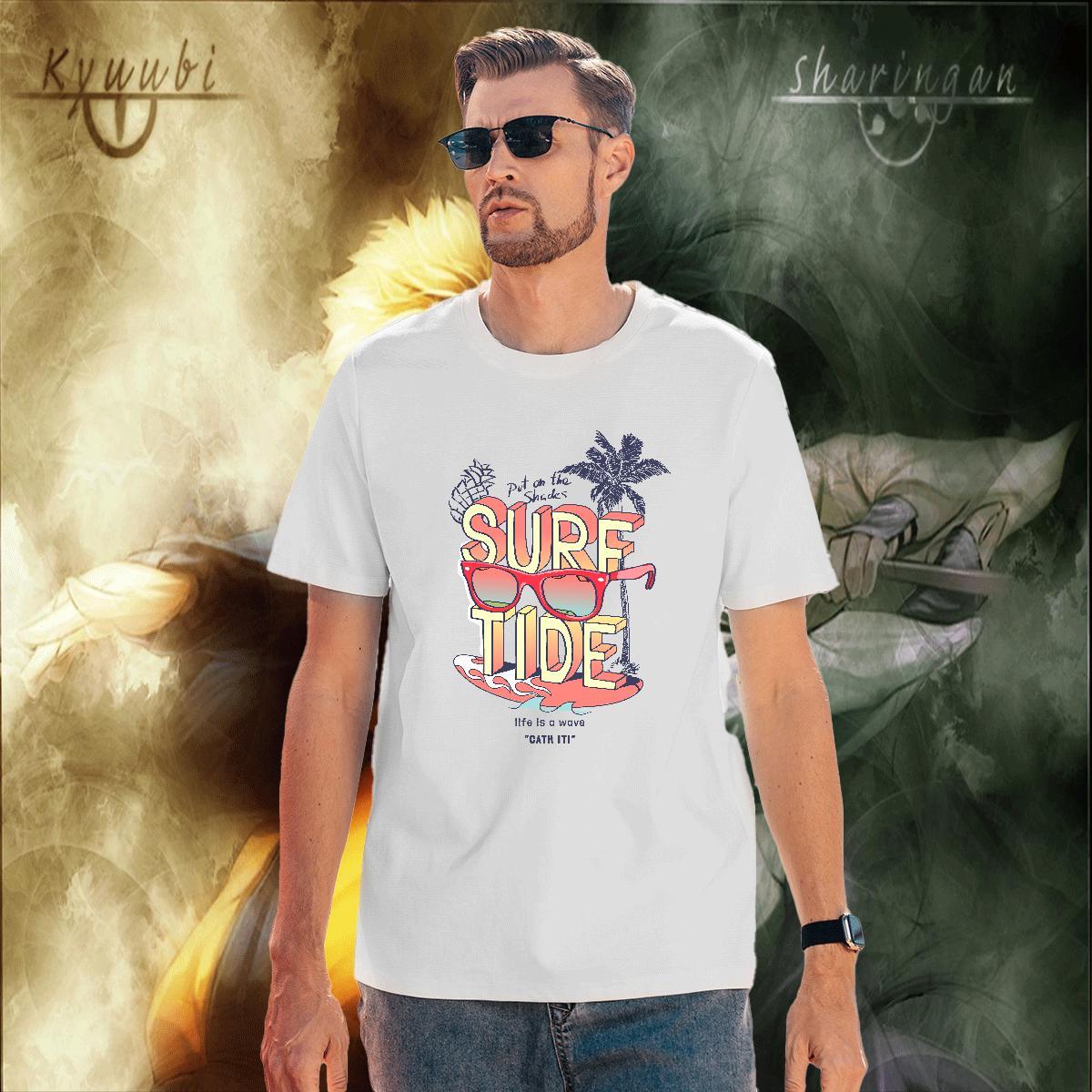 Cool T shirt 230g Pure Cotton letter Spring Summer Custom Cartoon Breathable Short Sleeve Mens Tshirts Designer Wear
