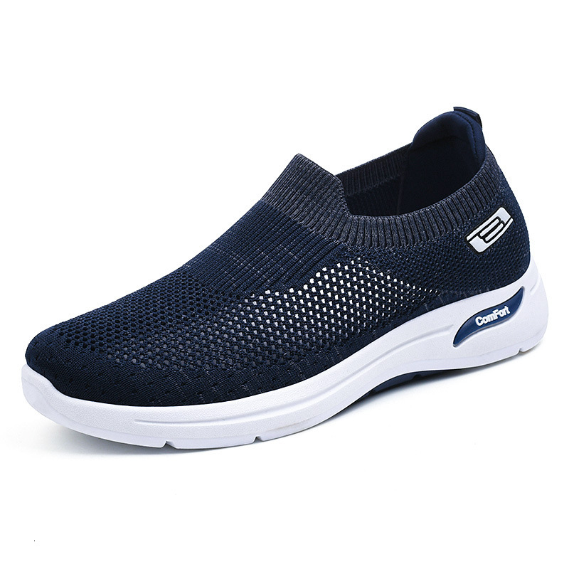 Ddmysports New Men S Spring And Autumn Live Streaming Casual Breathable One Step Stepping Mesh Shoes OUTDOOR