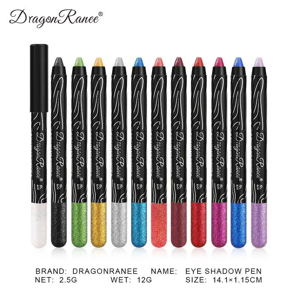 1Pc Metal Purple eye shadow Pencil Flash Silk Lining Pen Highlighter Long lasting Gold Blue Cream eye shadow Stick MakeupW241212