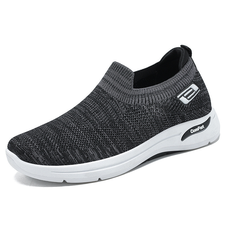 Ddmysports New Men S Spring And Autumn Live Streaming Casual Breathable One Step Stepping Mesh Shoes OUTDOOR