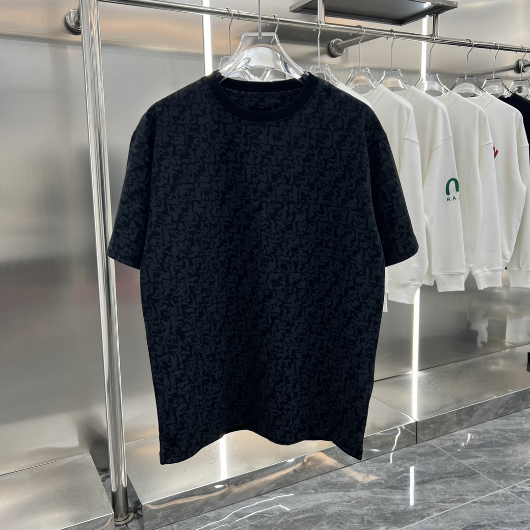 Summer Luxury designer Mens T-Shirts womens shirt fashionable letter printed round neck black and white short sleeved t-shirt mens oversized t-shirt S
