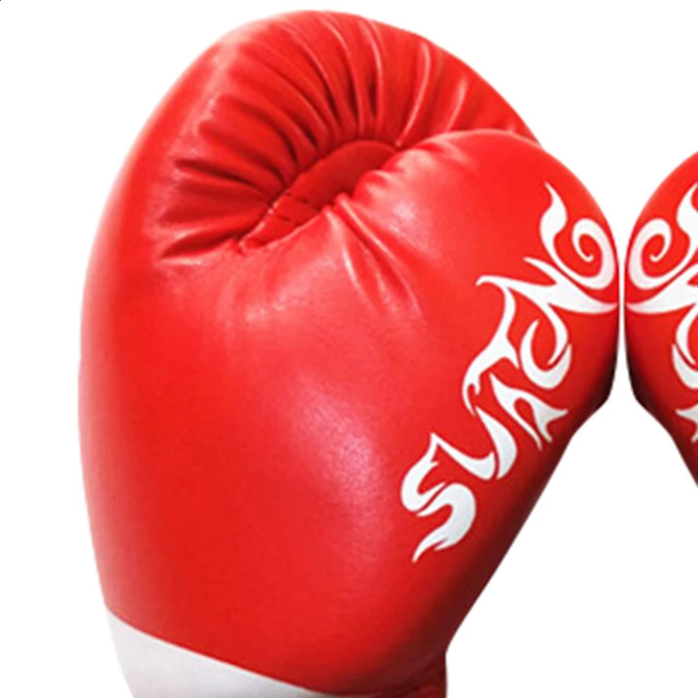 1 Pair ren Boxing Gloves Sports Protection PU Leather s ren Boxing Gloves for Karate Muay Thai Kickboxing Equipment 240813