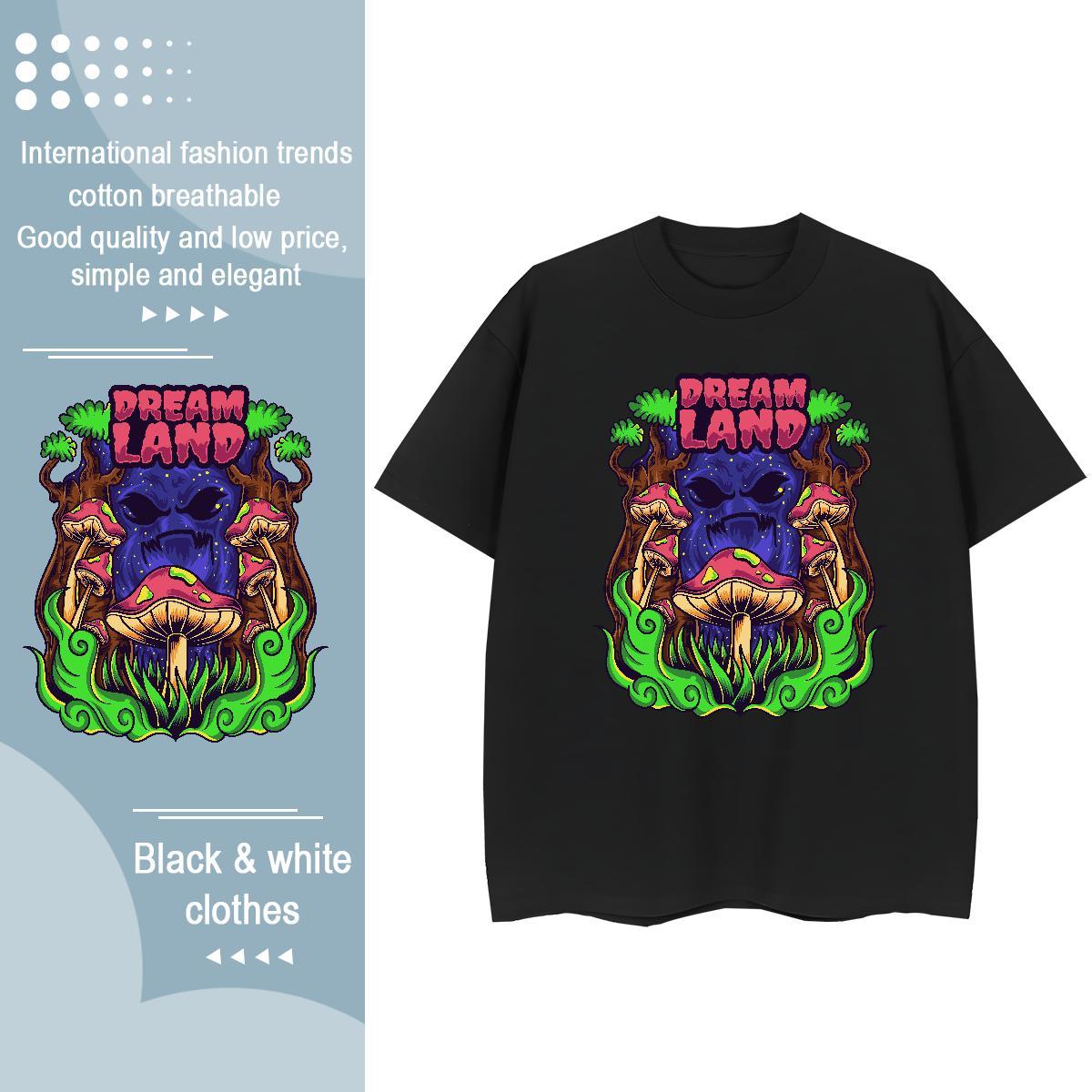 2024 DIY T-Shirts for Women Breathable Short Sleeve 230g 100% Cotton Couples T Shirts Floral Print ET High Street Hip Hop Designer Tops Tees