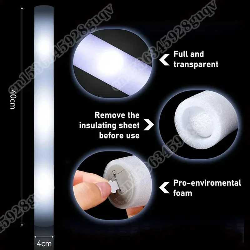 50pcs Glow Party Supplies Foam Glow Stick LED Glasses Luminous Bracelet Finger Light Wedding Christmas Party Glow Decoration Y240817