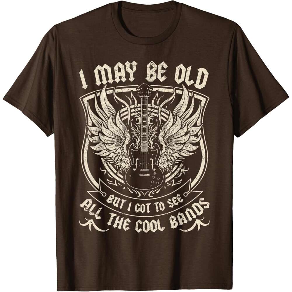 2025S Fashion Designer T Shirt For Mens May Be Old But I Got To See All The Cool Band Rock Concert T Shirt Shirts Tshirt Graphic Tee Casual Tops Cloth