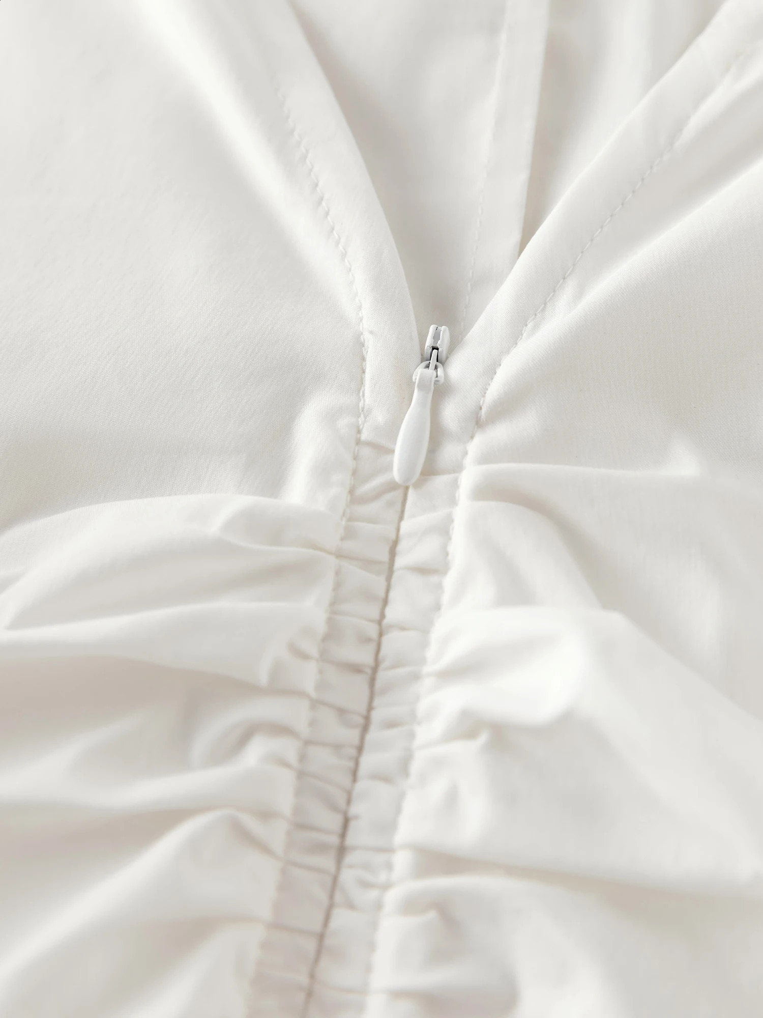 DUSHU Womens Unique Design Elegant Communicating Shirt Autumn Chic Versatile Casual Slim Top For Female 24DS83099 240814