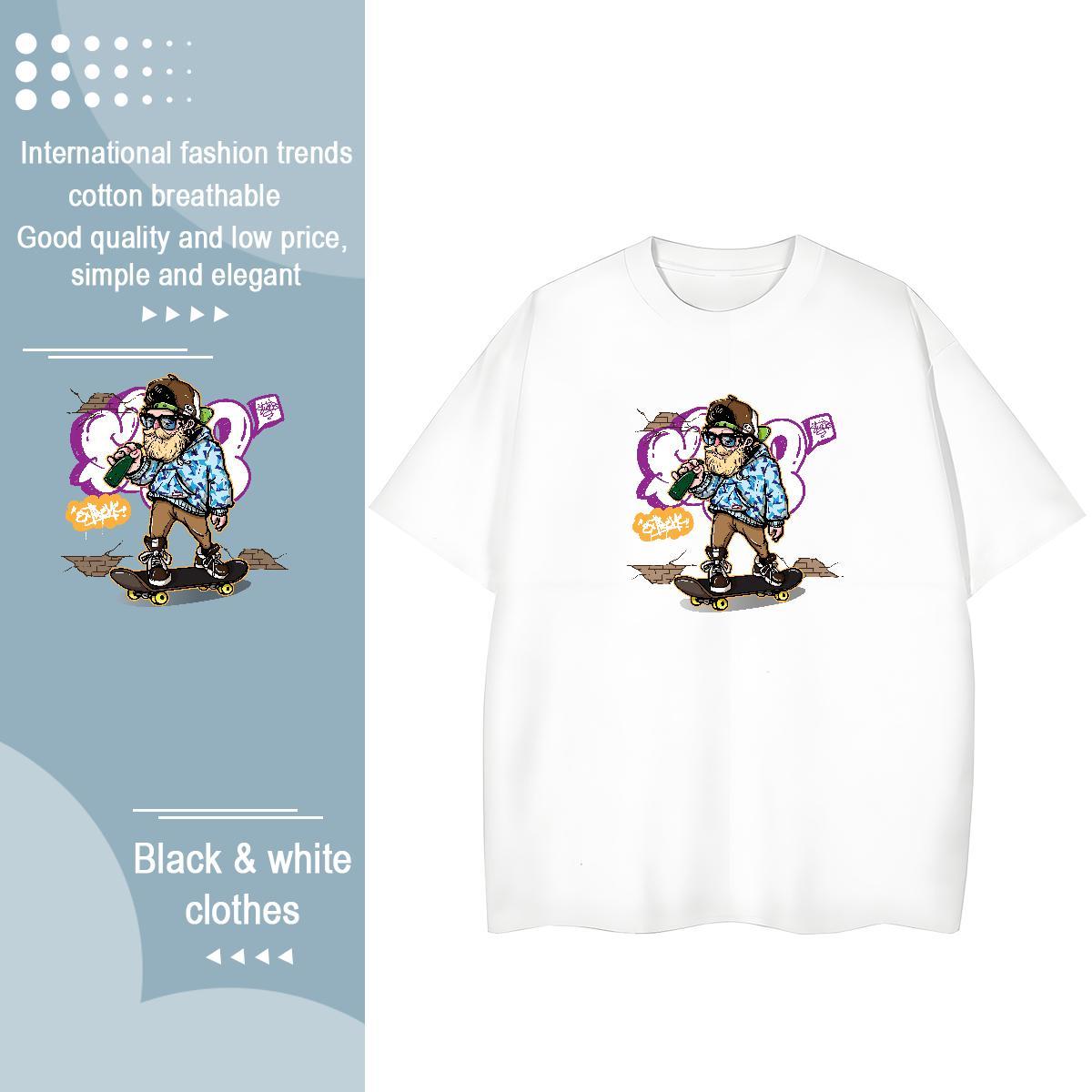 New T Shirt For Woman Crew Neck 230g Pure Cotton Lady T shirt Custom Print Oversized person Spring Summer Nice Tshirts