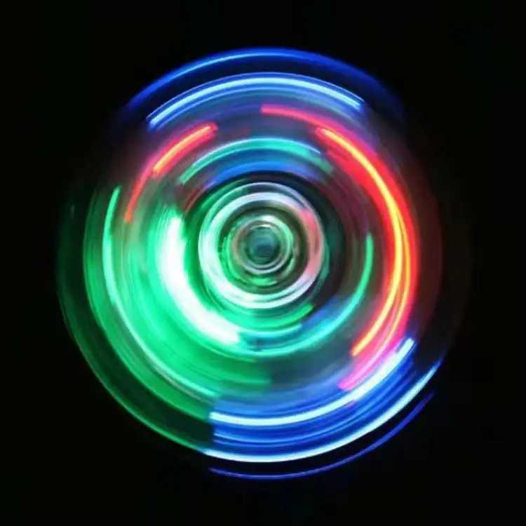 Luminous LED light Fidget Spinner Hand Top Spinners Glow in Dark Light EDC Figet Spiner Finger Stress Relief Toys Y240817