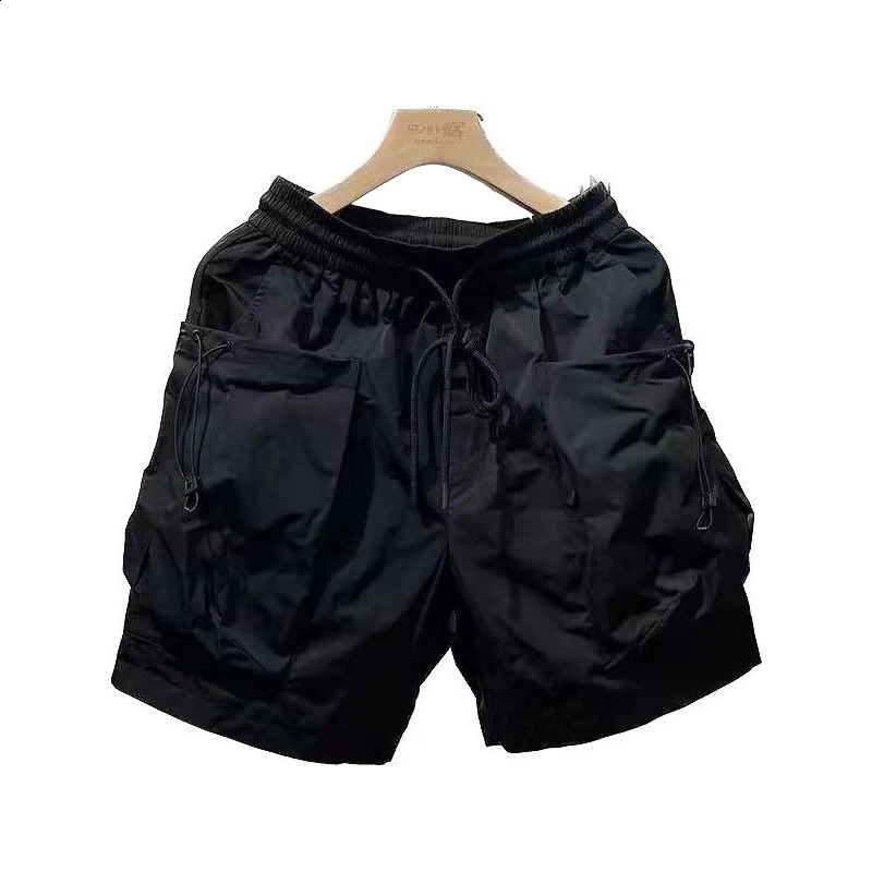 American Outdoor Functional Mens Shorts Trendy Summer Quick-drying Fashionable High-end Washed Large Size Casual Pants Urban 240816