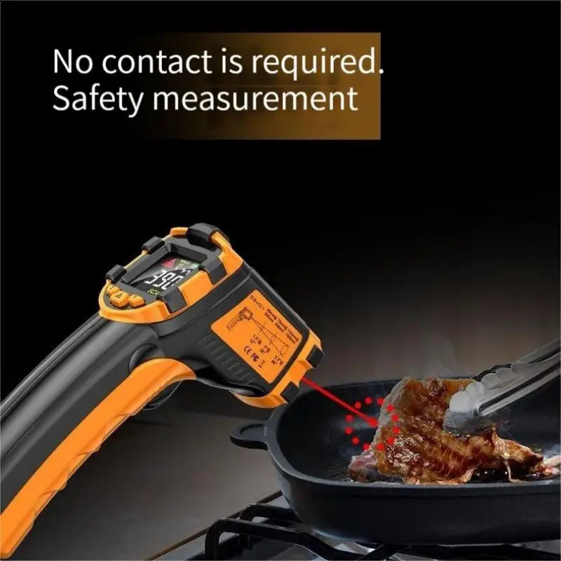 Intelligent sensor infrared non-contact electronic display thermometer portable precision kitchen temperature measurement gun 240816