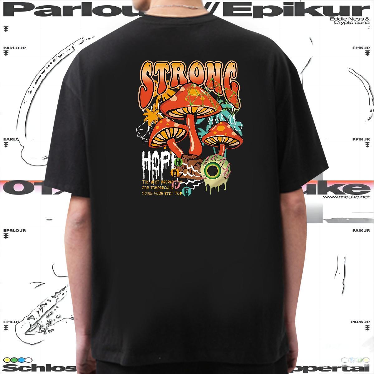 TOP Quality Men T Shirts 230g Pure Cotton letter Anime Printing Street DIY Anime Breathable Crew Neck Men Tops Tees 2024 Tops Shirt