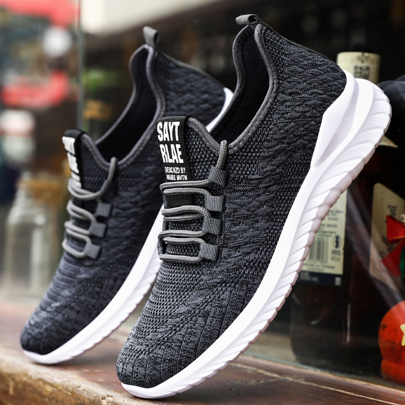 Ddmysports Men S Casual Spring Autumn New Items Men Fly Woven Fabric Shoes Breathable And Trendy Running Sports OUTDOOR