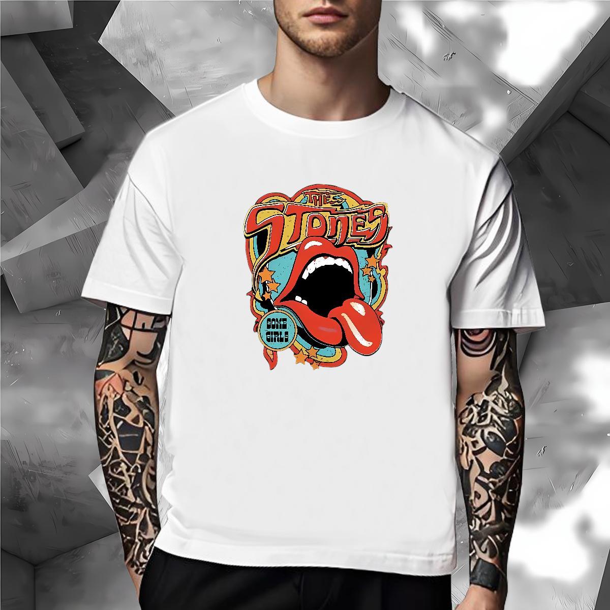 Loose Fit T-Shirts 230g 100% Cotton mouse Anime Printing Street Custom Anime Crew Neck Men Tees Fashion Casual Tops Tees