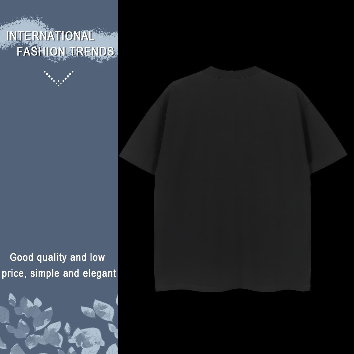 Factory Direct Womens T Shirts 100% Cotton 230g Crew Neck Breathable Beach eye of the devil Women Tshirts Popular Oversized Tops Shirt