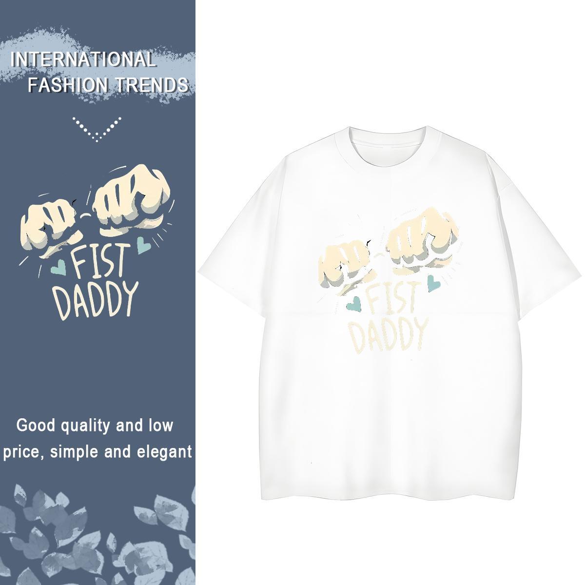 2024 Casual T shirt 230g 100% Cotton Breathable Soft Casual Beach hands Tshirt for Man Woman Unisex Oversized L-4XL Tops Tees
