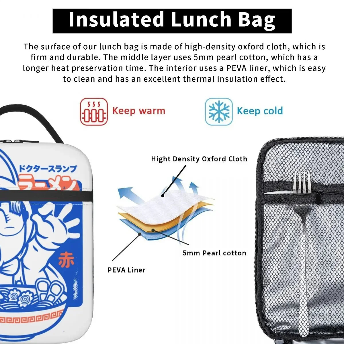 Arale From Dr Slump Thermal Insulated Lunch Bags Work Portable Box for Lunch Thermal Cooler Lunch Box 240816