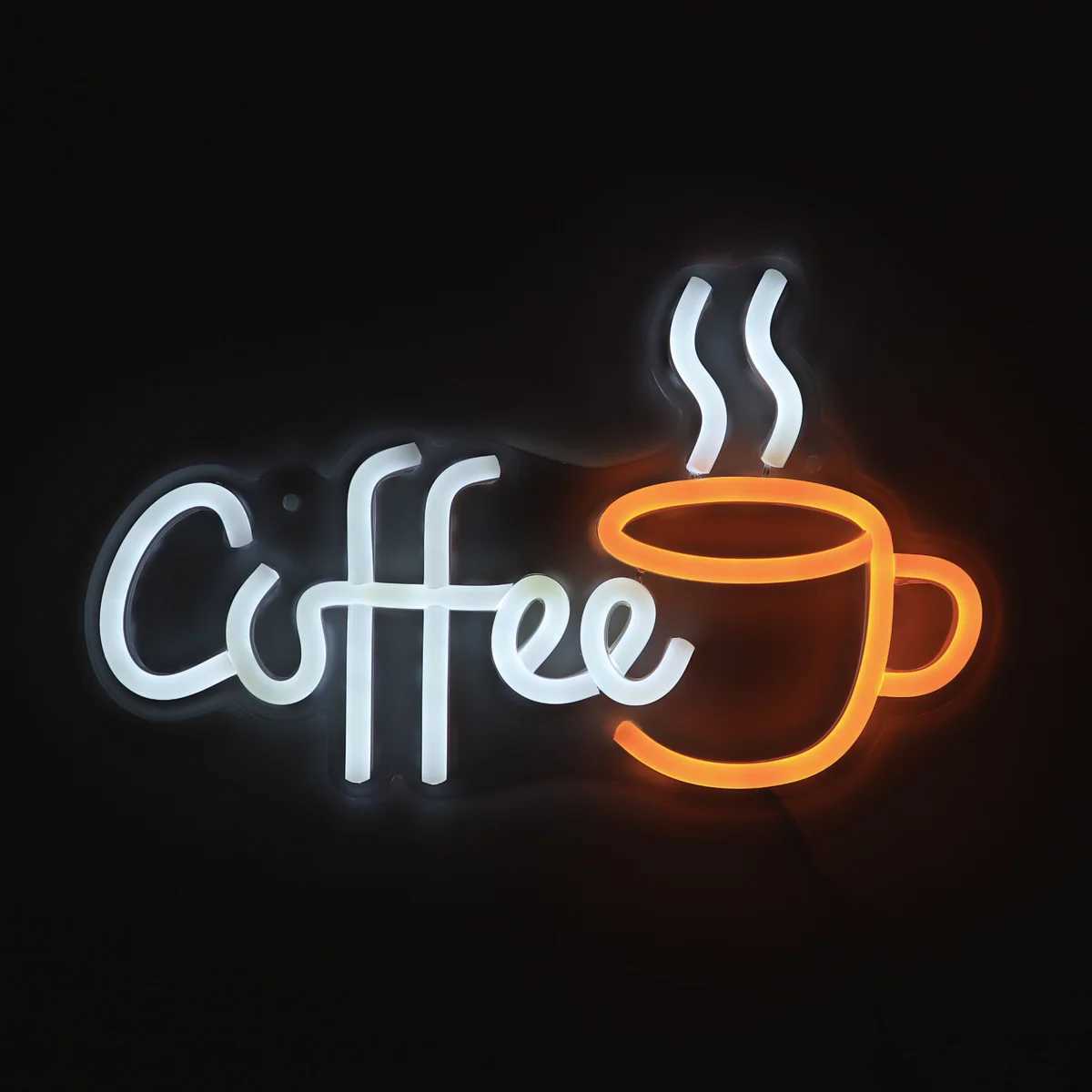 1PC Creative Coffee Cup LED Neon Sign Light Used for Party Room Bar Club Milk Coffee Shop Wall Decoration 11.1 inches * 6.73 inches B240817