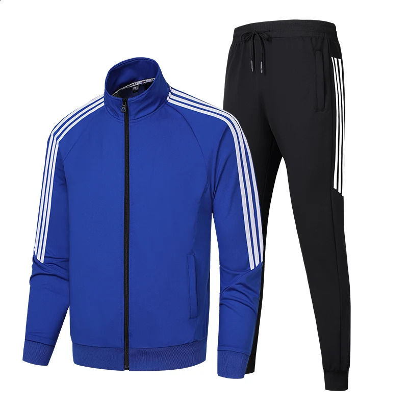 Sports set mens school uniform toe tie cotton resistant jacket sweater casual pants stand up collar bar set two 240816