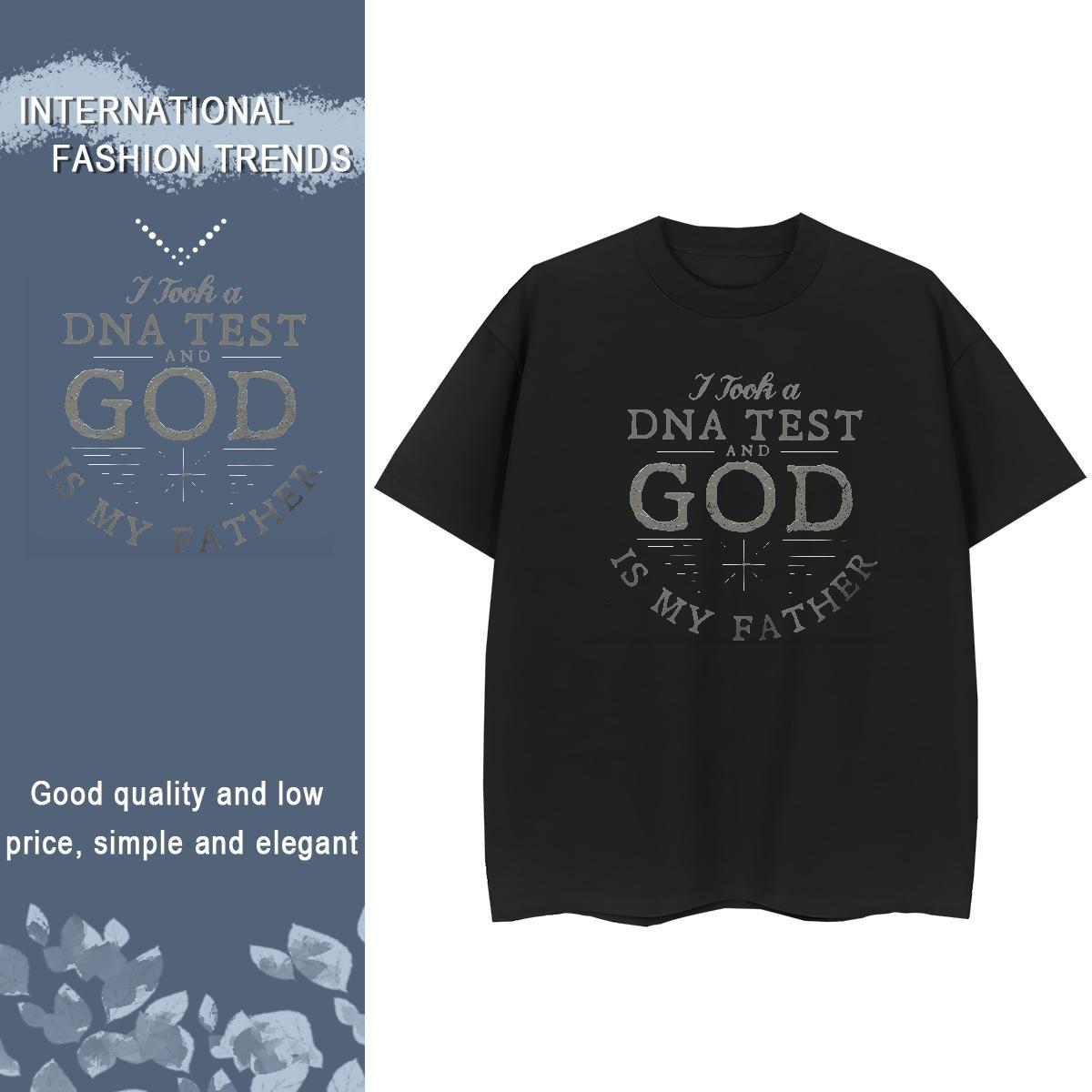 Cool T shirt 100% Cotton 230g letter Hip Hop Street DIY Breathable Crew Neck Men Tees Fashion Designer Wear