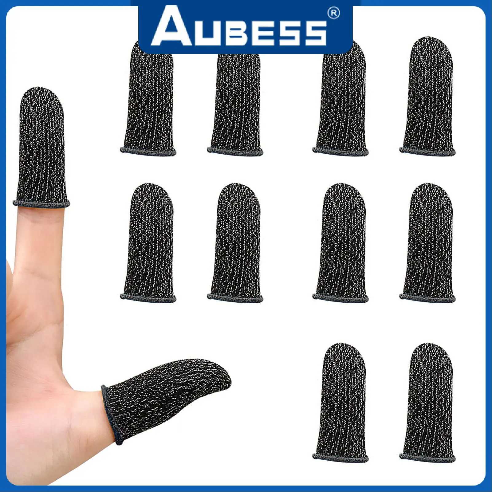 Thumb Fingertip Sleeves Sweatproof Lightweight For Gamer For Pubg Finger Cots High Sensitivity Ultra-thin Gaming Accessories Y240817