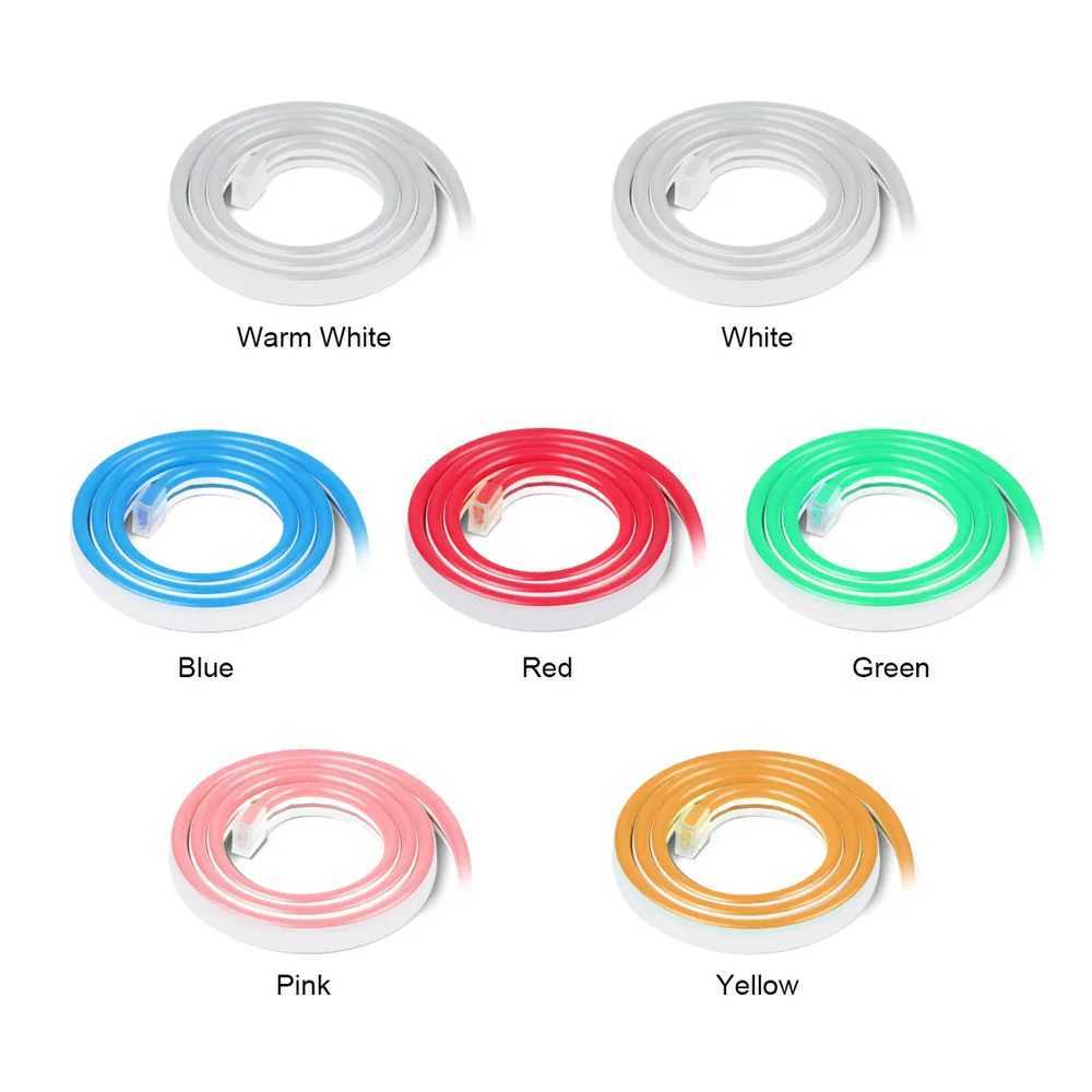 12V LED neon light flexible strip light bedroom game room wall hanging Christmas party decoration waterproof B240817