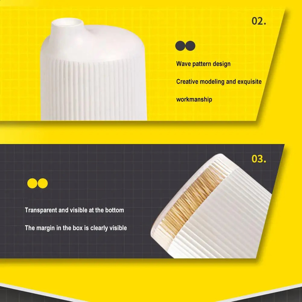 Portable Toothpick Holder Pocket Dispenser Life Toothpicks Home Bucket Convenient With 300pcs Storage B N2O8 240816