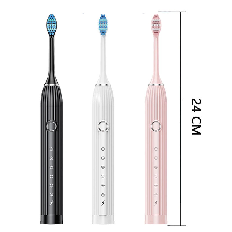 Smart electric toothbrush adult rechargeable fully automatic soft brush family combination double set cleaning toothbrush 240816 - view 6