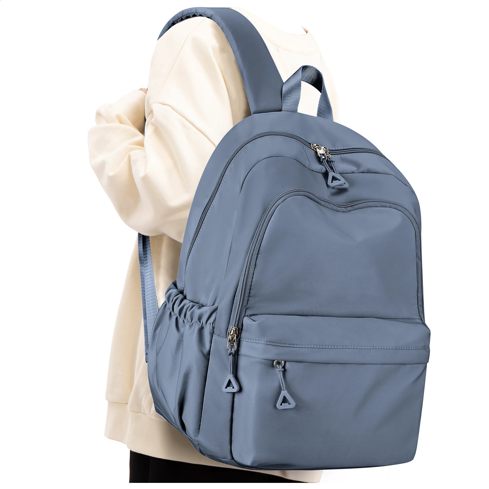 School bag preppy cute light large capacity simple backpack junior high school students college students commuting bag 240816