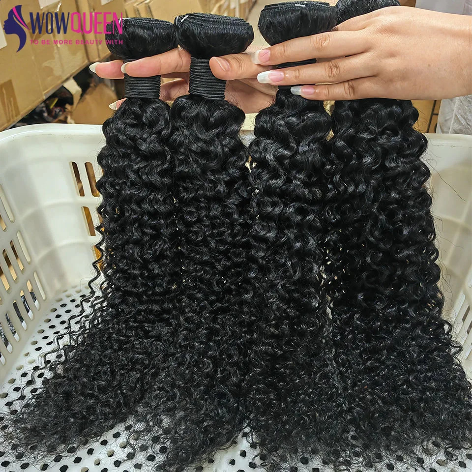 12A Curly Bunch Human Hair 30 32 34 Inch Brazilian 134 Piece Remy Twisted Stretch Natural Color 240801