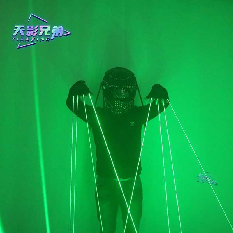High Quality Green Laser Gloves Concert Bar Street Dance Party DJ Ball Stage Performance Luminous Laser Props Y240817 - view 5