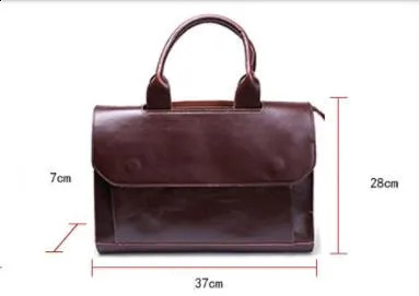 Women Handbags ladies business A4 file briefcase 14 inch laptop female leather shoulder messenger bag travel bags 240816