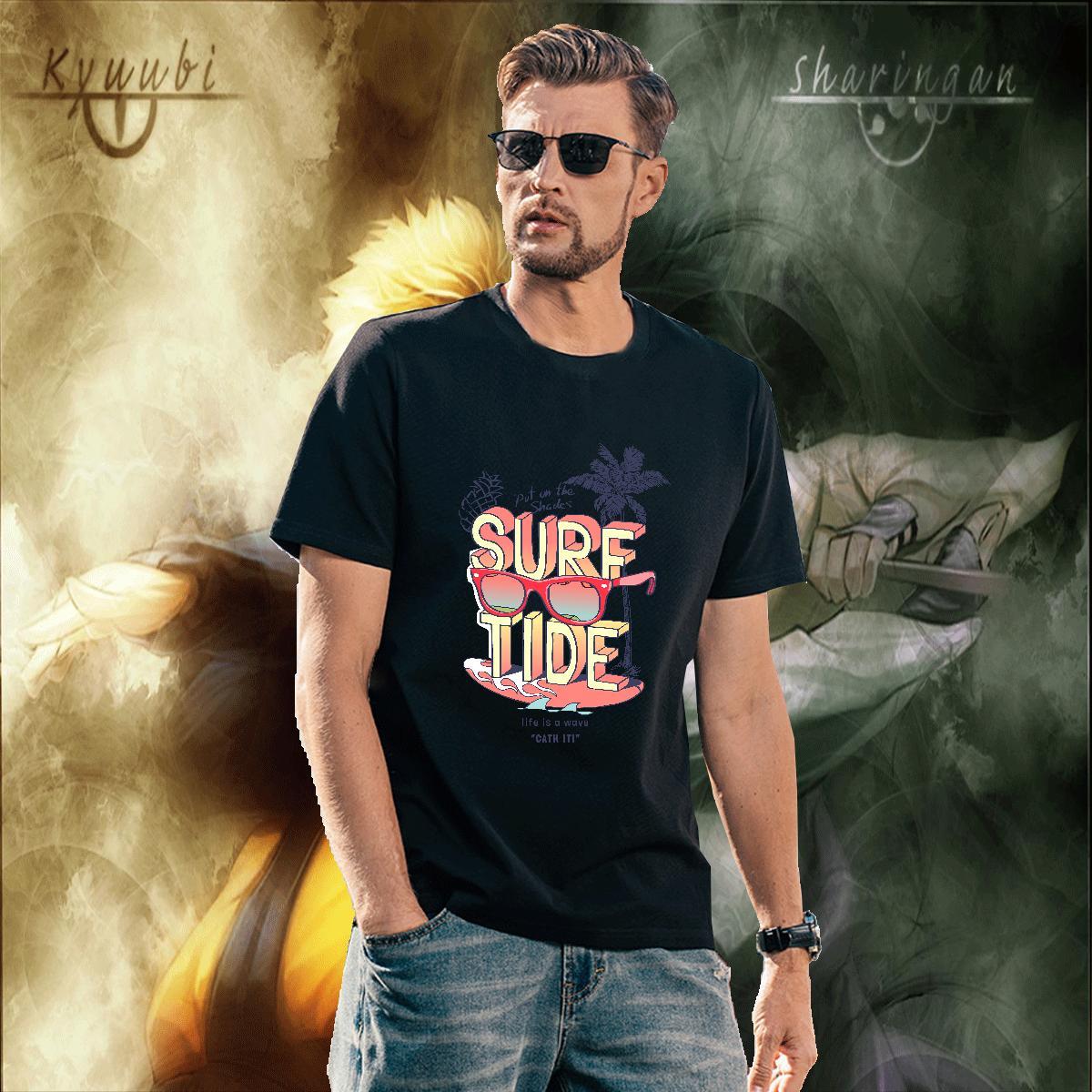 Cool T shirt 230g Pure Cotton letter Spring Summer Custom Cartoon Breathable Short Sleeve Mens Tshirts Designer Wear