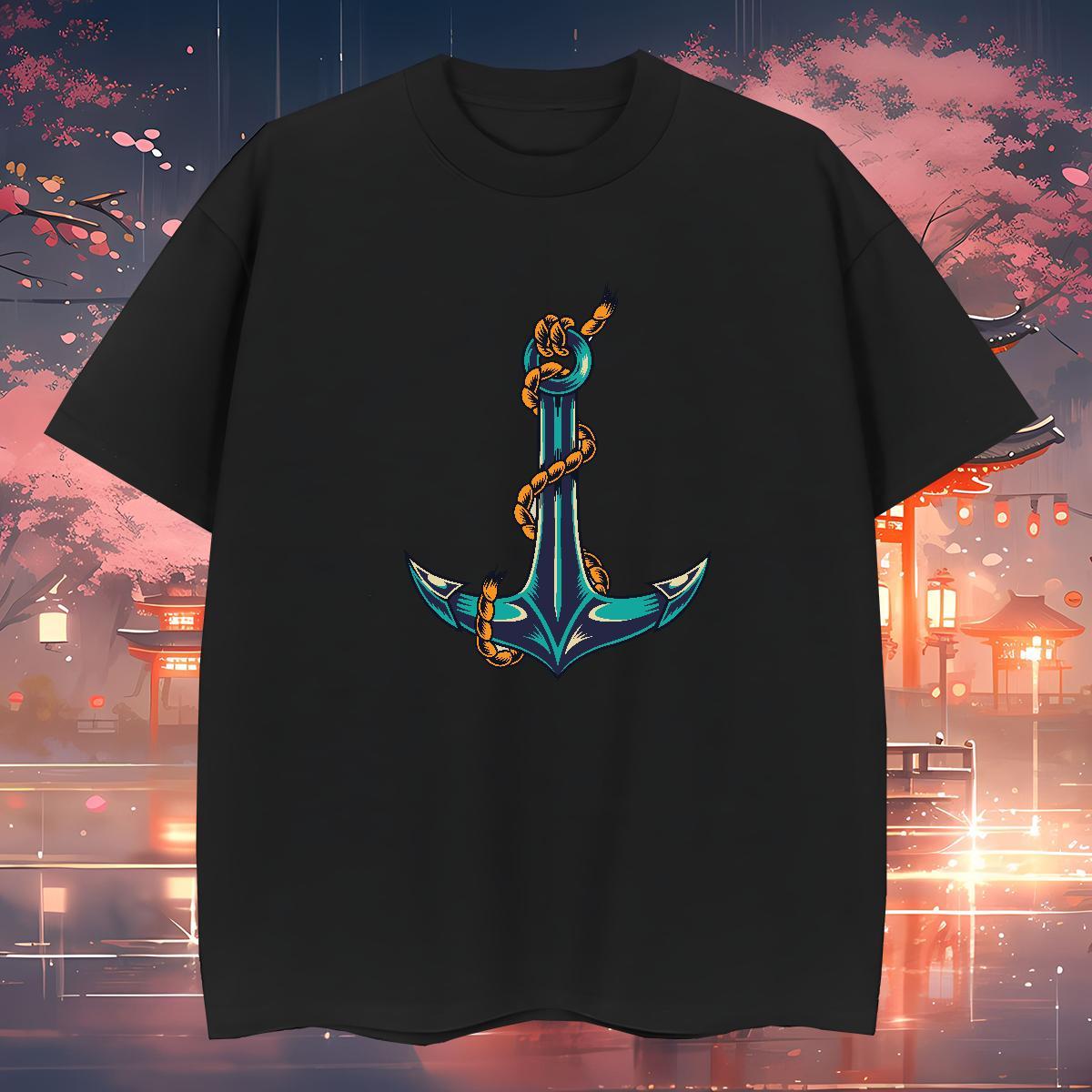 Loose Fit T-Shirts for Men 100% Cotton 230g tool Sports Casual Anime Pure Cotton Men Tshirts Stylist Tops
