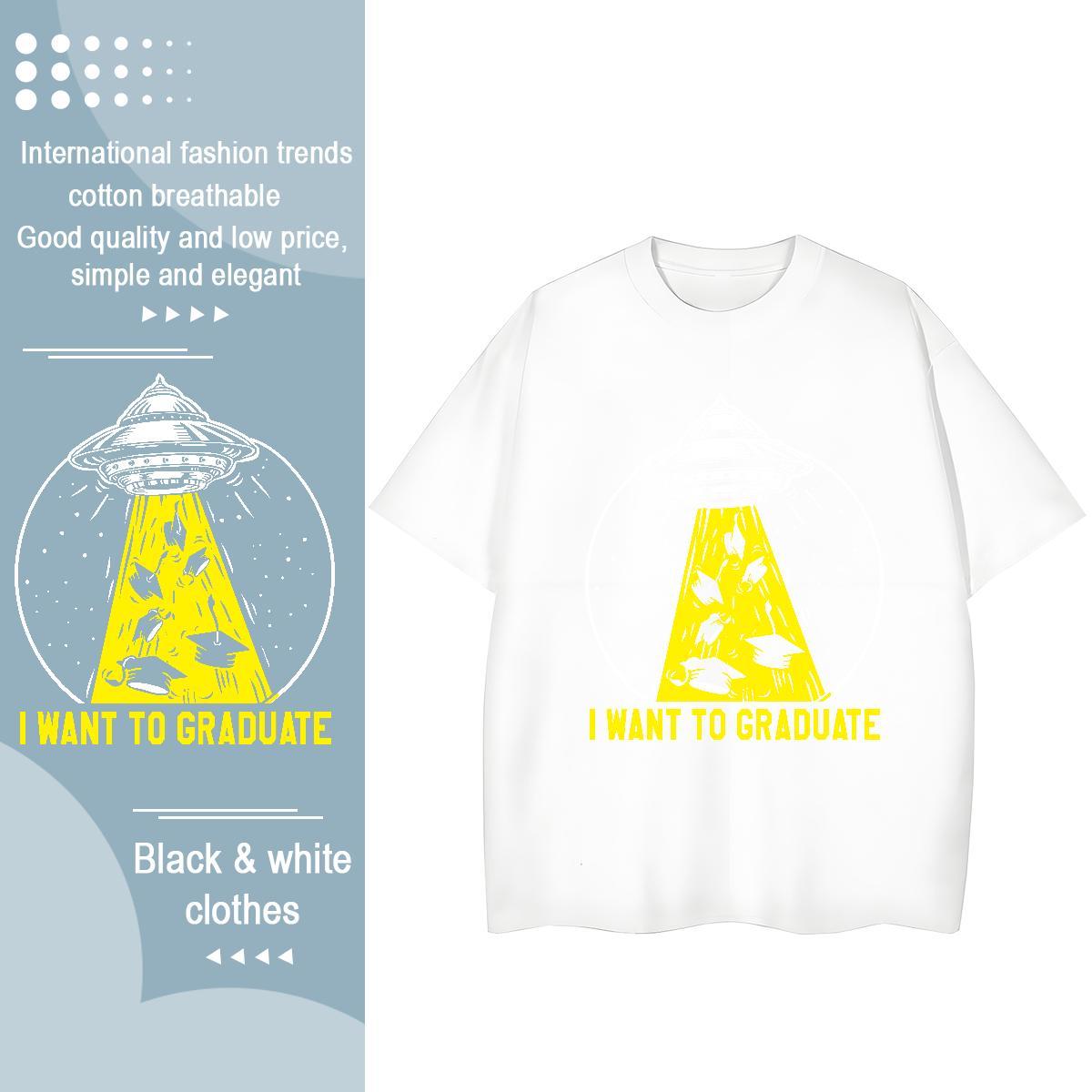 New Arrival T-Shirts Short sleeve Soft 100% Cotton 230g Couples T Shirts Plus Size Custom ET Hip Hop Street Comfortable Tee Shirt