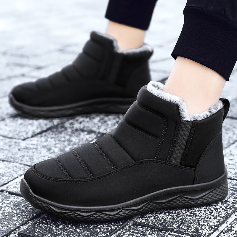 Ddmysports Winter New Live Streaming Snow For Men With Thick Boots Plush Both S And Women Warm Couple Cotton Shoes OUTDOOR