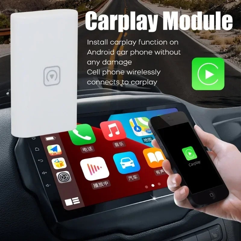 CarPlay Adapter for Apple IPhone Wired To Wireless Carplay Plug and Play USB Connection Auto Car Dongle Android