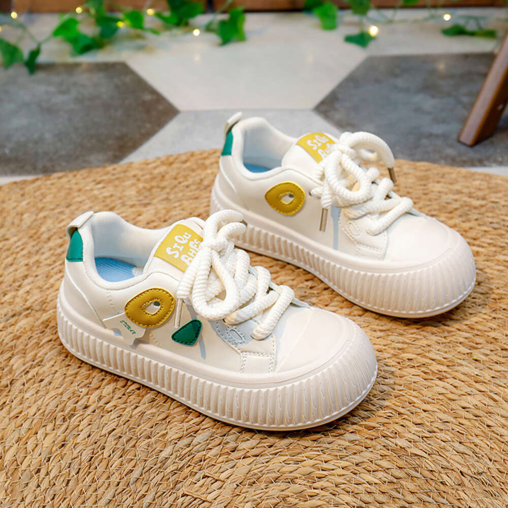 Ddmysports Autumn White New Korean Version Ins Female Student Height Increasing Thick Soled Sports Board Casual Shoes Trendy XT OUTDOOR