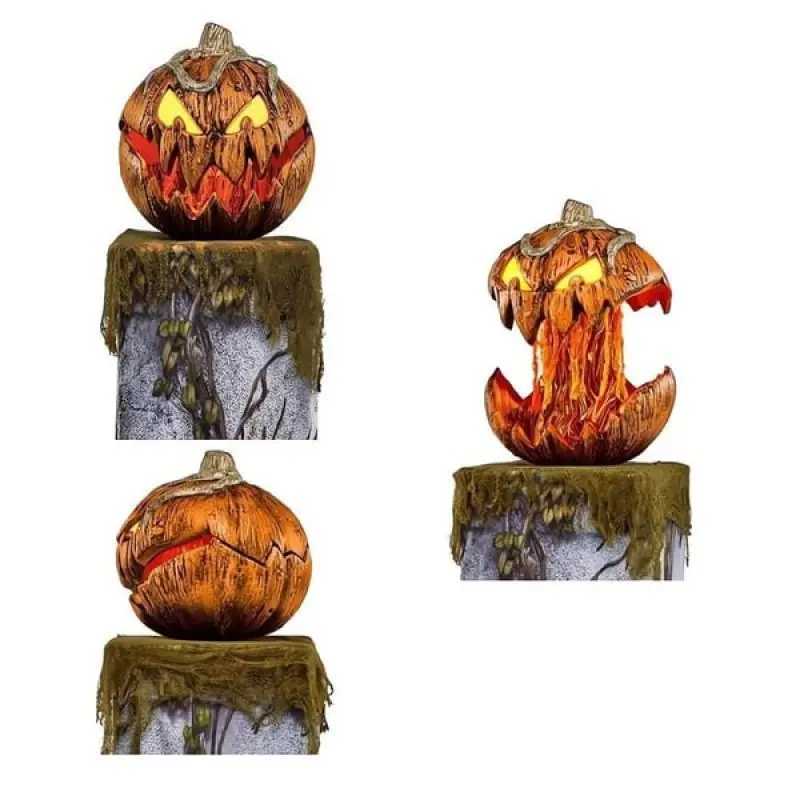 New for Spirit Halloween Gourdo AnimatronicHalloween Rise and Fall Makes a Terrifying Sound Pumpkin HeadHalloween DecorM240817