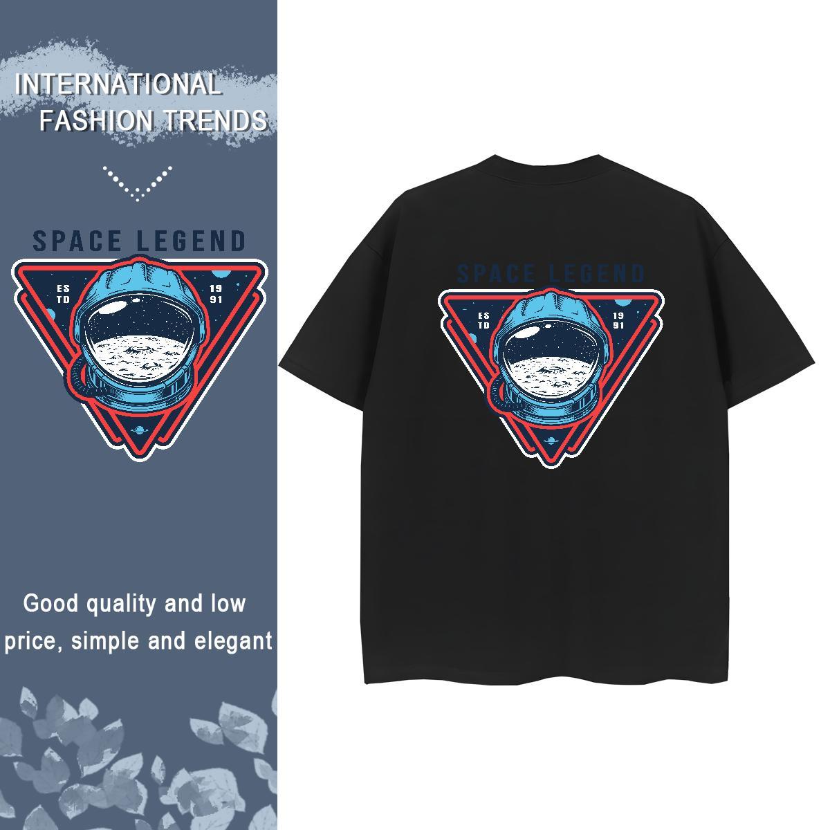 Custom Casual Daily Wear Men Tshirts universe Breathable Crew Neck 230g 100% Cotton T Shirt For Man Cool Design Customized Tee Shirt