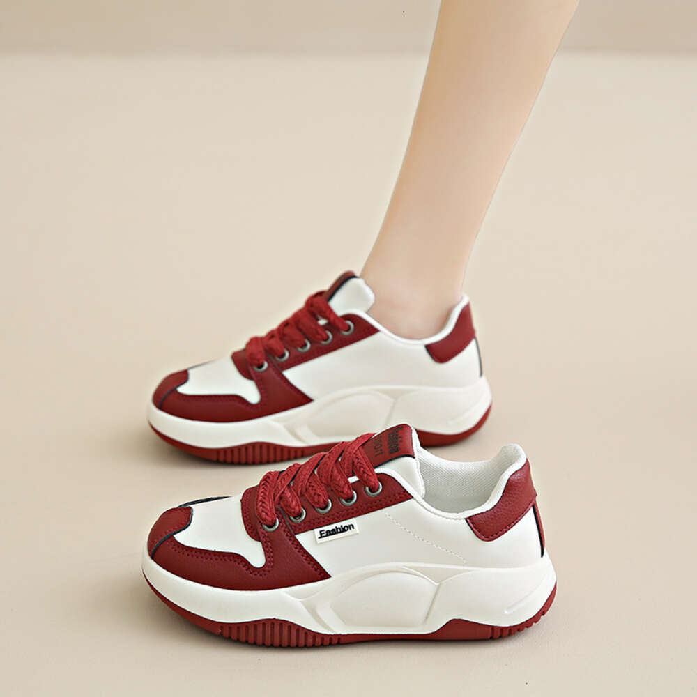 Ddmysports Autumn New Korean Ins Breathable White Women S Low Top Casual Board Thick Soled Sponge Cake Shoes OUTDOOR