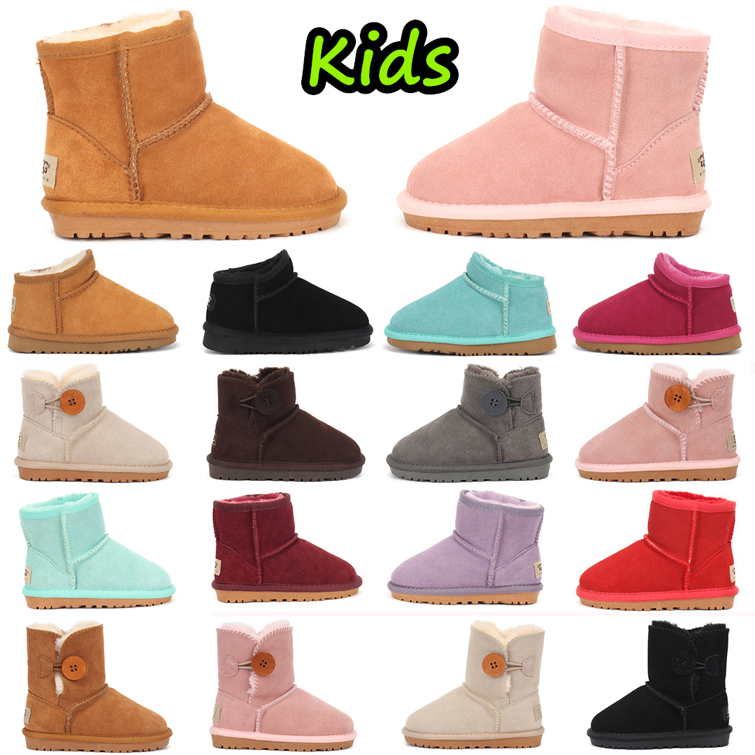 Kid Boot Toddler Boot Children Australia Snow booties Winter Fur Suede Classic Ultra Mini Boot Baby Boys Girls Ankle Booties