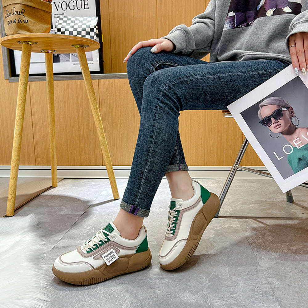 Ddmysports Little White Spring New Korean Versatile Female Student Thick Sole Board Casual Sports Breathable Women S Shoes OUTDOOR
