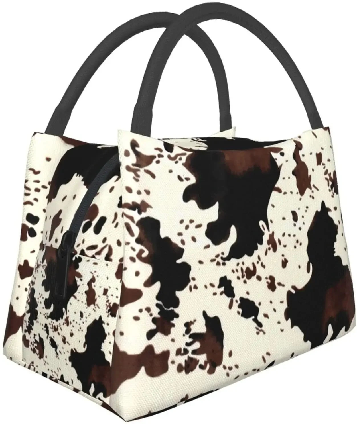 High Capacity Cow Print Western Cute lunch bag Insulated Lunch Box for Women Reusable Adult Lunch Bags Portable School Work 240816