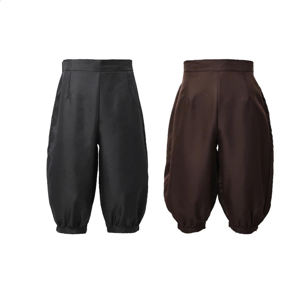 Pirate Costume Pants for Men Adult History Medieval LARP Colonial Breeze Role Playing Trouser 240816